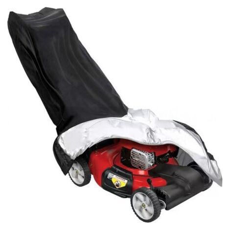 Gastondeuse-abdeckung Aus Polyester-gewebe Mit Serrage-kordel, Gastondeuses, Wasserundurchlässige Und Abdeckbare Abdeckung (schwarz), 76 X 25 X 44 Po)