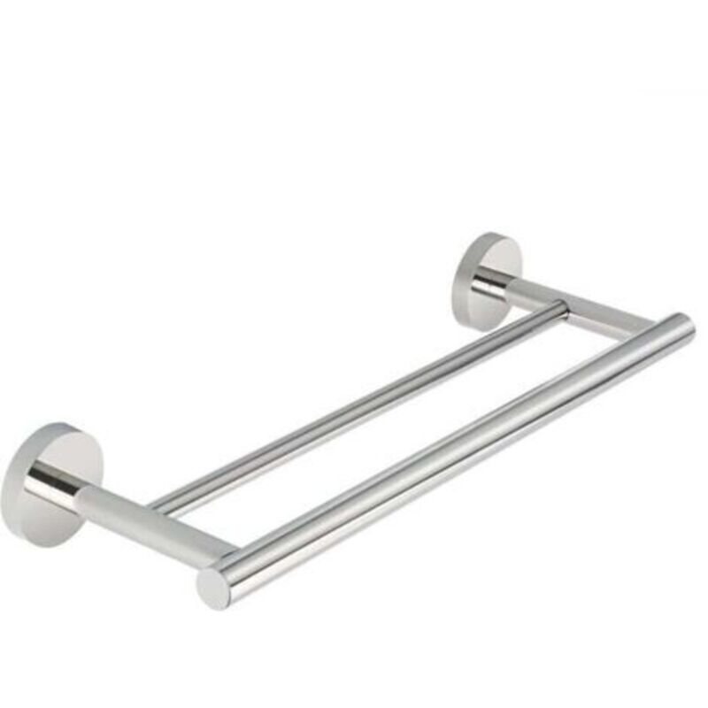 Badezimmer-handtuchhalter, Doppelstangen, Wandmontage, Handtuchring, Sus304 Edelstahl, Poliertes Chrom, Handtuchhalter, Wandmontage, Länge