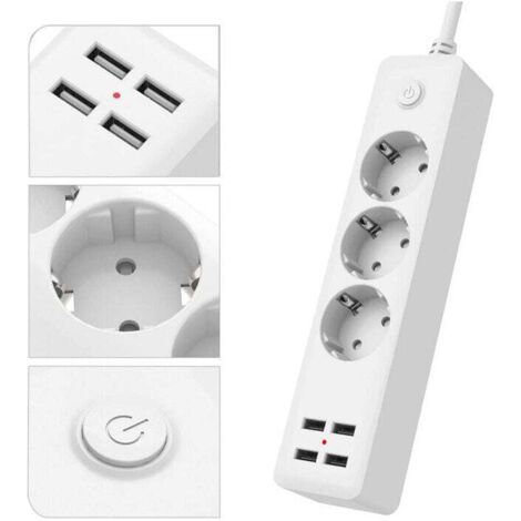 Mehrpreis-usb-standard Nach Europäischem Standard Mit 3 Preisen, Mehrpreis Mit 4 Usb-anschlüssen, Mehrpreis Mit Unterbrecher, 1,5-m-netzkabel, Praktisch Für Das Haus, Das Büro, Die Installation An Der