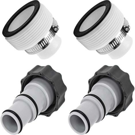 Adapter Für Schwimmbecken, 2 Wechseladapter Für Schwimmbecken, Adapter Für Schwimmbecken Von Intex, Kabel Für Schwimmbecken Von 32 Mm Und 1,5 " 1,25