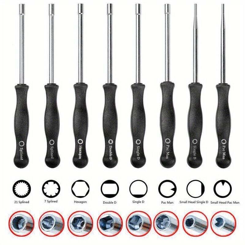 8-teiliges Tournevis Outil De Réglage De Carburateur Simple D Double D Hexagone Hex Socket Kit Set