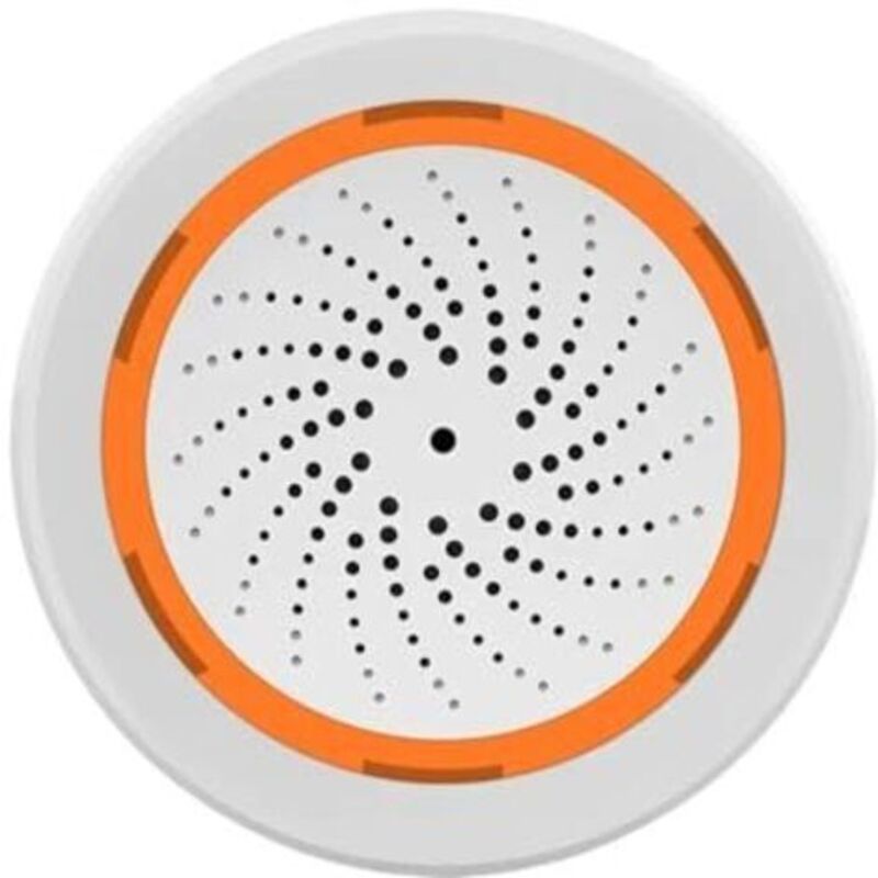 Intelligente Alarmsirene, Hub Tuya Zigbee Erforderlich, Kompatibel Mit Home Assistant Zigbee2mqtt, Steuerung Per Anwendung, Stroboskopsirene 90 Db