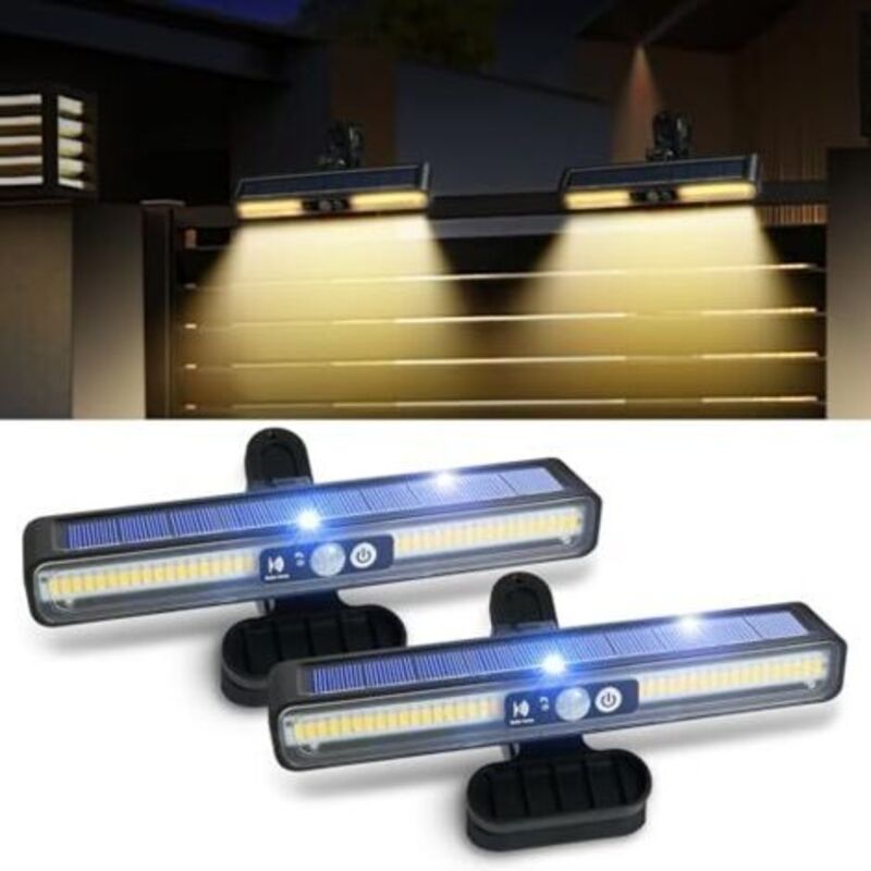 Außensolarlampen, 2 Stecksolarlampen Mit Bewegungsmelder, 36 Leds, Solar-wandleuchte Für Den Garten, 2 Montageoptionen, 3 Beleuchtungsmodi, Idee
