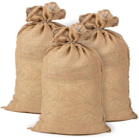 Set Mit 3 Jute-kartoffel-pflanzbeuteln, 215 G/m², 60 X 90 Cm, 50 Kg Tragkraft