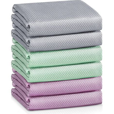 Chiffon Aus Mikrofaser Mit Seideneffekt Für Autoretrovisiere, Ohne Magisches Glas, 6-teiliges Set