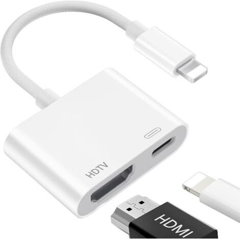 Lightning Hdtv-adapter, 【apple Mfi-zertifiziert】 Iphone Hdtv-adapter, Ipad H-dtv-adapter, H-dtv Iphone-kabel, Lightning H-d-t-v-kabel