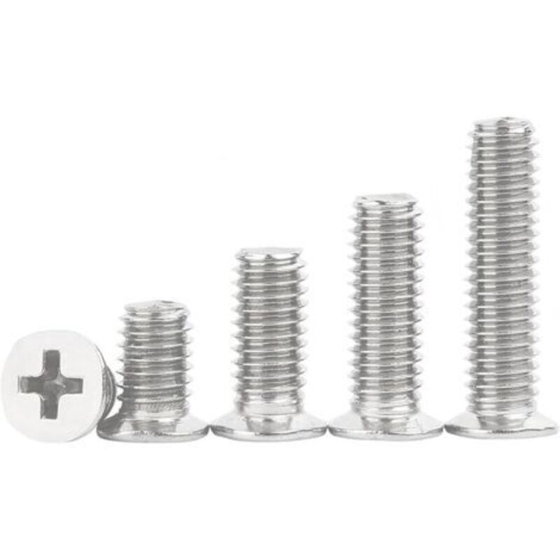 M2,5 X 3 Mm Kleine Senkkopf-maschinenschrauben, 304 Edelstahl-kreuzkopf-maschinenschraube, Für Zuhause, Industrie, 20 Stück