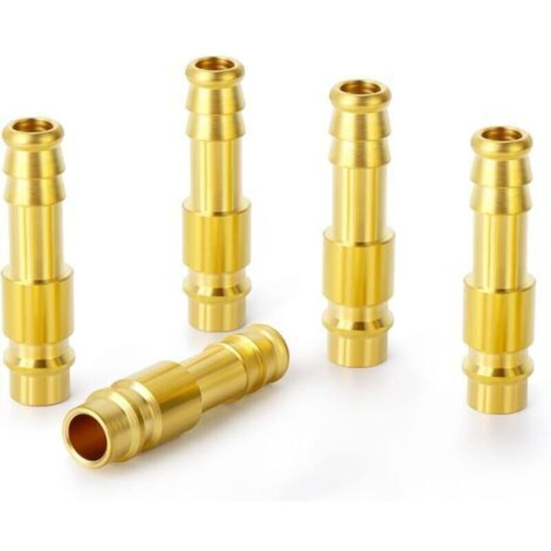 5 Stück 13 Mm Messing-düsen-druckluftstecker, Geeignet Für Druckluftkupplung (dn13).