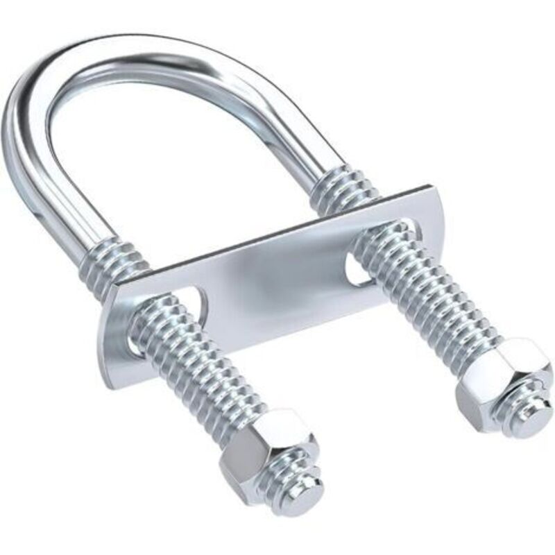 2 Stück M6 X 20 X 50 Mm U-bolzen, Klemmschrauben, Befestigung Mit Muttern Und Abstandshaltern, Zur Befestigung Von Rohrstützen