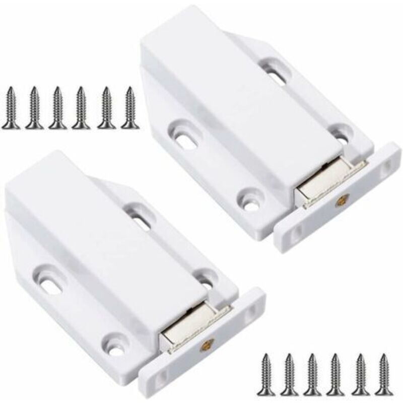 Pr Große Magnetische Touch-release-türriegel Für Schränke, Vitrinen, Zum Öffnen/schließen Der Tür Mit Einem Tastendruck Drücken (4 Stück)