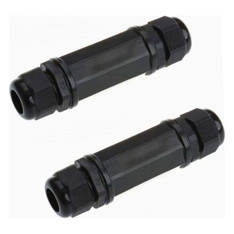 2er-pack Rj45-stecker, Abgeschirmt, Wasserdicht, Cat5/5e/6 8p8c Ip67, Doppelseitiges Ethernet-lan, Buchse-buchse-außen-lan-koppler.
