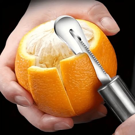 1 Kreatives Küchenutensilien Für Orangen Und Zitronen – Eine Haltbare Und Rostfreie Ökonomie, Die An Vielen Stellen Gebogen Ist.
