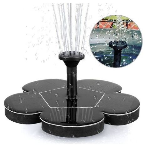 Fontaine Solaire Extérieur, Pompe Fontaine Solaire, Pompe Solaire Pour Fontaine, Fontaine Flottante Solaire Pour Jardin, Bains D'Oiseaux Ou Étangs, Fontaine Solaire Bassin