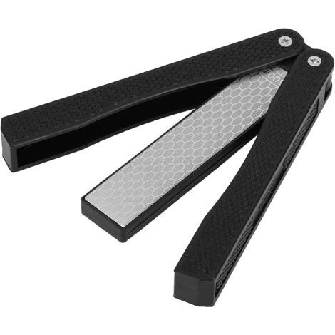 Messerschärfer, Diamant-schleifstein, Doppelseitiges Messer, Faltbares Taschenformat, Körnung 400/600, Für Outdoor-camping-kochen