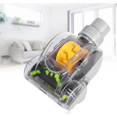Mini-turbobürste – Cuque – Universal-staubsaugerzubehör – Spezielles Tierhaar – Weiß