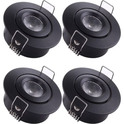 Mini-einbaustrahler, Led-deckeneinbaustrahler 1w Warmweiß 3000k Für Schaufenster, Decken, Küchenschränke, Diy-beleuchtung Usw.