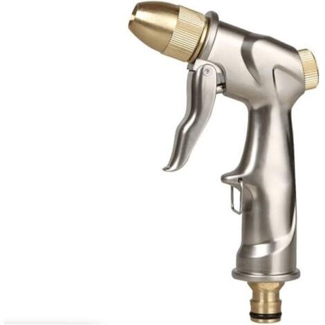 Metallspritzpistole: Hochdruck-metalldüse Mit 4 Modi, Ideal Zum Bewässern Von Pflanzen, Rasen, Waschen Von Autos Und Terrassen.