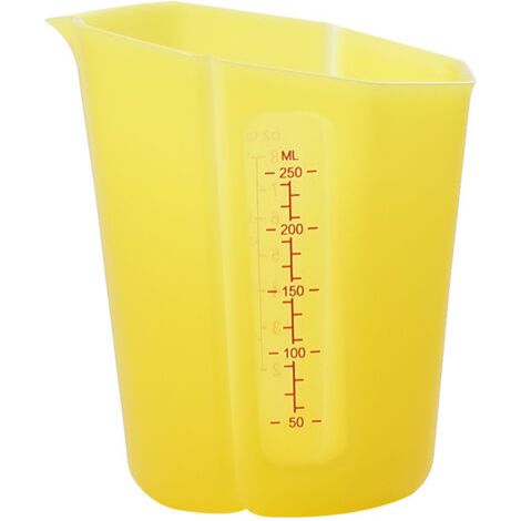 Neuer Faltbarer Silikon-messbecher, Großes Fassungsvermögen, Milliliter-graduierung, Halbtransparentes Küchen-messwerkzeug, Weicher Silikon-messbecher (3er-pack)