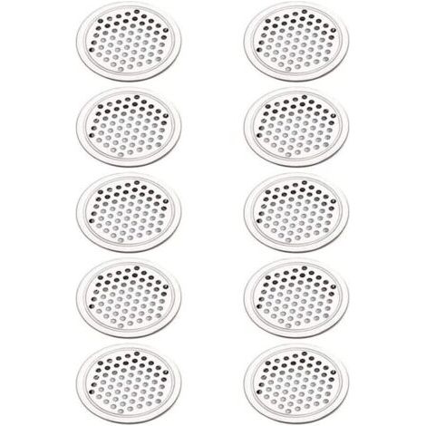 10 Stück Runde Lüftungsgitter Aus Edelstahl Für Badezimmer, Küche, Schränke, Schuhschränke, 53 Mm