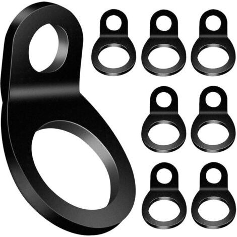 10 Stück Spannanker, Schwarzer O-ring-anker-spannring Für Die Montage In Garage, Werkstatt, Lkw, Anhänger, Golfwagen