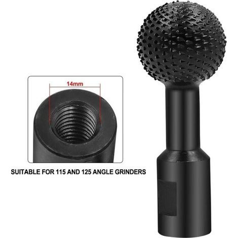Fraise Rotative,meuleuse D'Angle Accessories Pour Le Travail Du Bois,fraise En Forme D'Anneau Avec Gouge À Billes Avec Diamètre,fraises À Boule, Pour 14 Mm