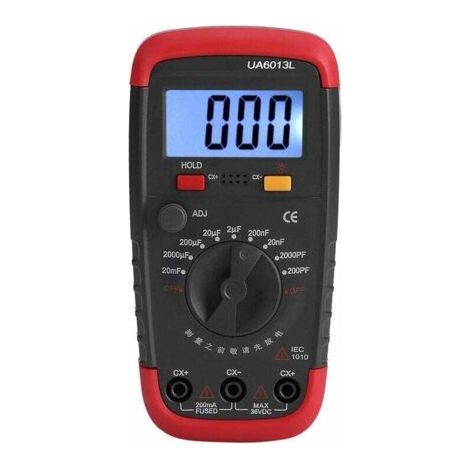 Professioneller Kondensator, Numerischer Kondensatortester Von 0,1 Pf Bis 20.000 Μf Mit Lcd-display Und Schutzgehäuse. Kapazität Max. 1999
