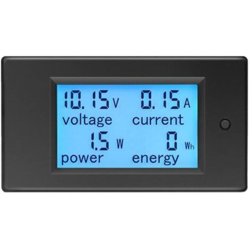 Pr Voltmeter Amperemeter Dc 6,5-100v 20a, Spannungsmesser Wattmeter Testeur Spannung Courant Puissance Énergie Numerique Lcd Énergiemètre