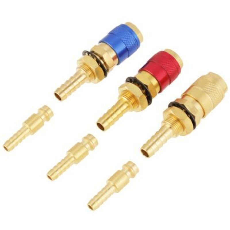 Pr Raccord Rapide, 3 Stück 8-mm-wasserkühler-anschluss Zum Gas-wasser-adapter Für Wig-wasserbrenner