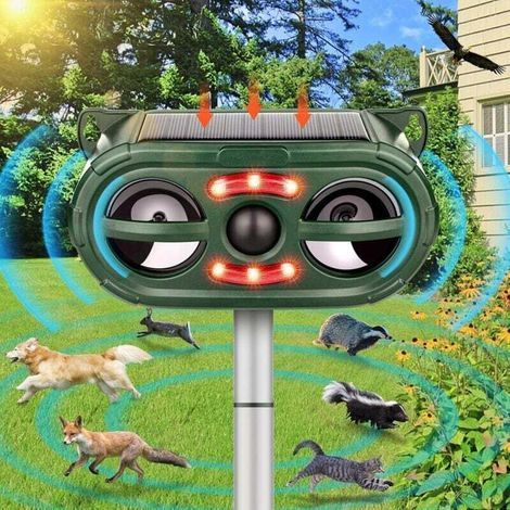 Ultraschall-abstoßung Für Chats, Außenabstoßung Für Chats, Solar-anti-taupes-abstoßung, Anti-ultraschall-abwehr Mit 5 Abschreckungsmodi Für Den Garten, Den Weg, Gegen Chats Usw