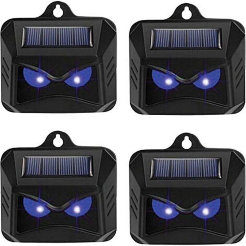 Abstoßendes Solarium Für Tiere – 4 Einheiten Mit Blauer Led-leuchte – Wirksamer Schutz Gegen Hände, Chevrolet, Renards Und Sangliers
