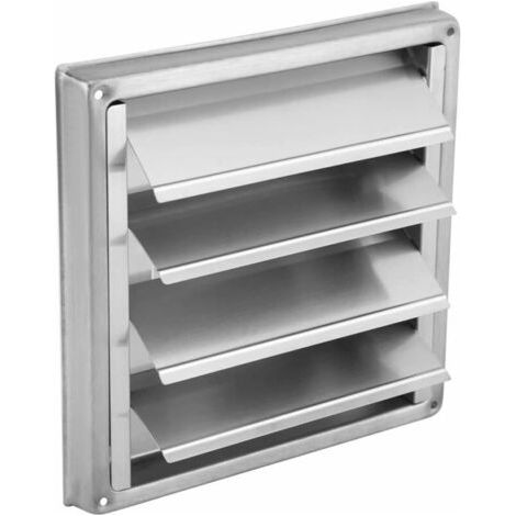 Li100mm Edelstahl-windluftkanalgitter, Quadratischer Wandauslass, Wäschetrockner, Abzugshaube, Lüftungsabdeckung, Ventilator (farbe: Wie Abgebildet)