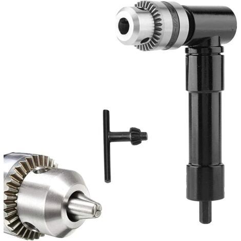 Adaptateur De Perceuse D'Angle Professional, Changement Rapide Adaptateur Pour Méchage Tight Espace De Travail D'Angle, Attachment De Perceuse À Angle Droit Pour De Perceuses Électriques Portat