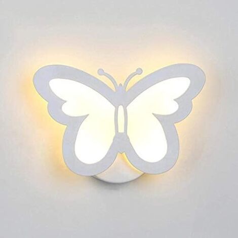 Wandleuchte Papillon Forme Wandleuchte Lampe Papillon Led Lumière Salon Couloir Chevet Lampen Murales Décor À La Maison Veilleuses