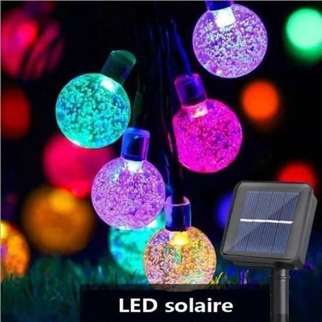 Guirlande Solaire Extérieure - - 7m - Mehrfarbig - Led - Ip65 Garten, Terrasse, Zelt
