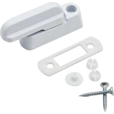 Verrou De Sécurité Pour Fenêtre En Plastic – Loquet Anti-ouverture, Komplettset Mit Sicht Und Fixierungen