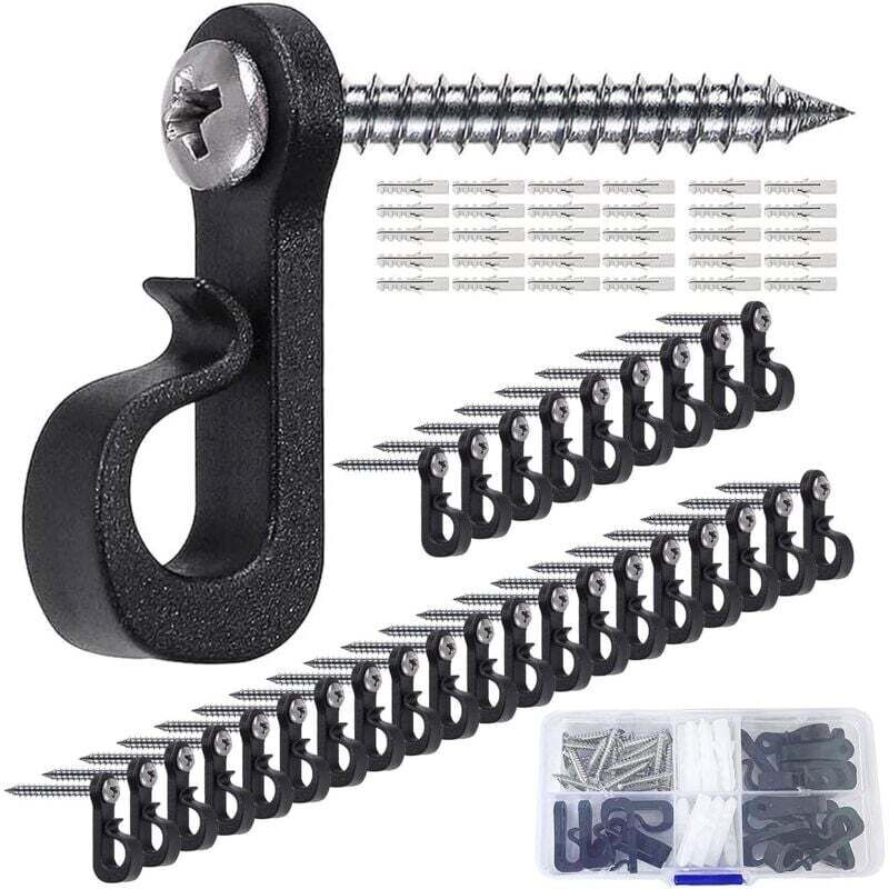 30 Stück Häkelwandbild Zum Decken, Häkeln Zum Decken, Häkeln Zum Aufhängen, Zum Aufhängen, Zum Aufhängen, Zum Aufhängen, Des Fils, Des Guirlandes (schwarz)