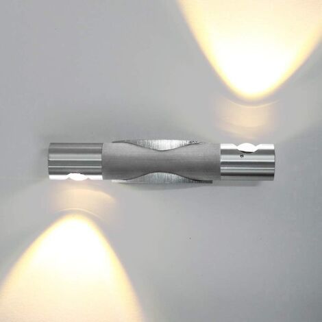 Led-wandleuchte, 6 W, Innenleuchte Aus Aluminium, Design Mit Doppelter Drehung, 360 °, Original-eclairage-lampe Für Die Dekoration Des Zimmers, Salon, Büro, Couloir, Salle De Bain – Blanc Chaud
