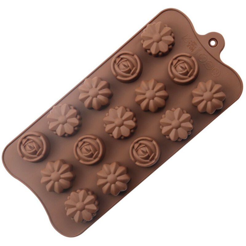 Braune Schokoladen- Und Süßigkeitenform Aus Silikon – Für Ganache Und Karamell, Weiche Lebensmittelform