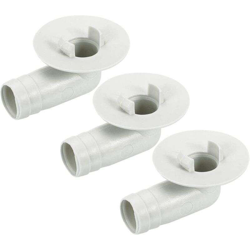 Sourcing Map Vidange Tuyau Climatisateur 17mm Tube Coude Raccord Replacement Piece Accessories For Mini-split Fenêtre Ac, Beige Paquet De 3