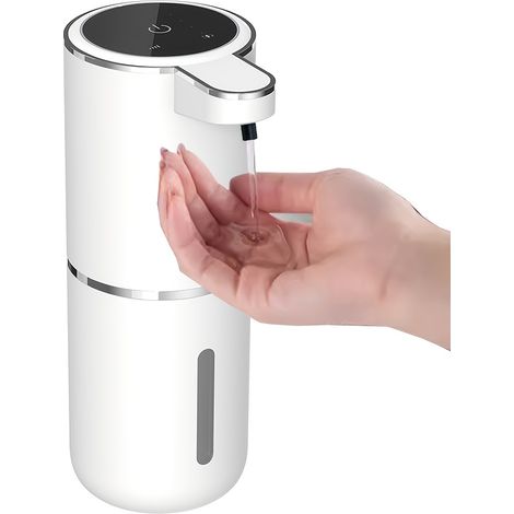 Ein Automatischer Auffangbehälter, Wiederaufladbar Und Wandmontiert, Mit Einem Fassungsvermögen Von 380 Ml.