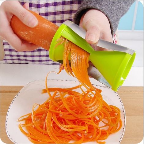 Multifunktions-spiralschneider Für Gemüse, Zucchini, Spaghetti Und Nudeln – Grünes Küchenwerkzeug