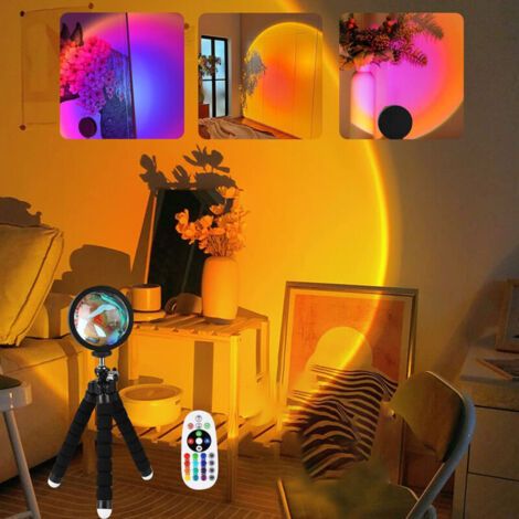 Intelligent16couleurdirigéprojecteur De Couleur De Soleil, Supporteapplicationet Télécommande