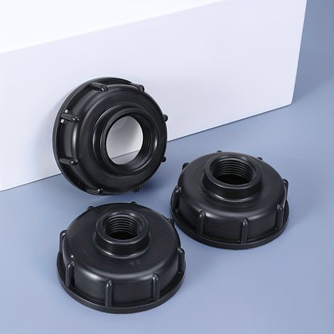 1 X Adaptateur Pour Cuve Ibc – Raccord De Vidange Fileté Pour Tuyau (1/2", 3/4", 1"), Raccord De Vanne En Plastique Langlebig
