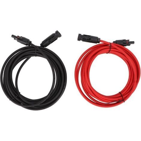 Solarpanel-draht – 12 Awg – Verlängerungskabel Mit Stecker – Korrosionsbeständigkeit – 1500 V