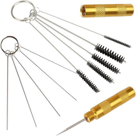 3-teiliges Airbrush-reinigungs- Und Reparaturset (bürsten, Edelstahlnadeln)