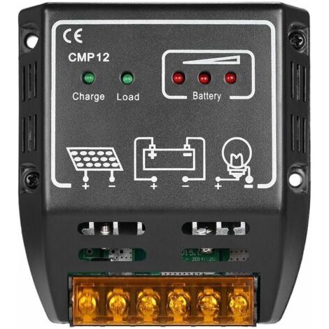 Solarladeregler Pwm Für Solarpanel 10 A 12 V/24 V Mit Schutz Vor Überladung Der Batterie