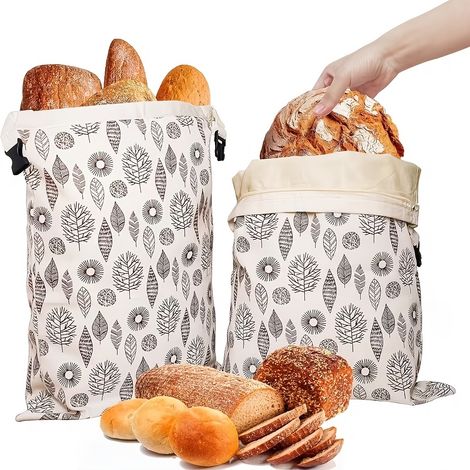 Lot Von 1 Sac À Pain En Cire D'Abeille Naturalelle - Scellage Préservateur - Sac À En Coton Enduit De Cire D'Abeille Naturalelle