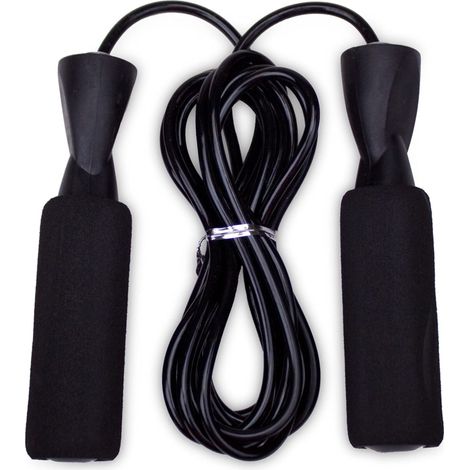 Das Schwarze Kabel Mit Mousse-poignées Kann Für Fitness, Cardio Und Heimtraining Eingestellt Werden