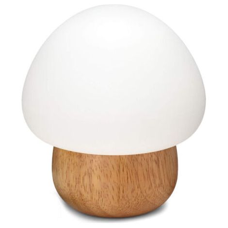 Lampe Champignon Lumineuse Mignonne Aus Silikon – Doppelter Modus – 7 Wechselnde Farben Und Variable Intensität
