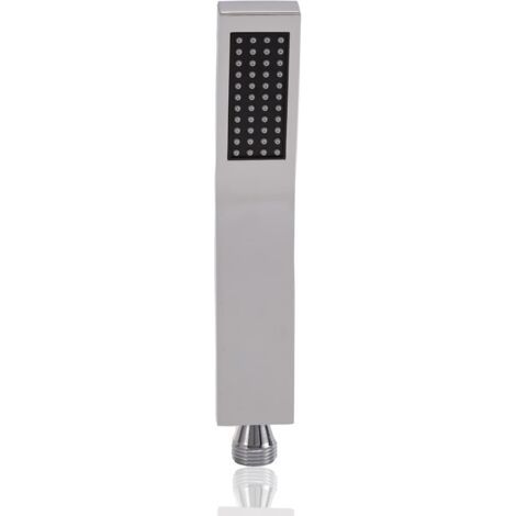 Anti-kalk-handbrause Aus Messing, Wassersparend, Hochdruck, L-stil, Silber-chrom-finish